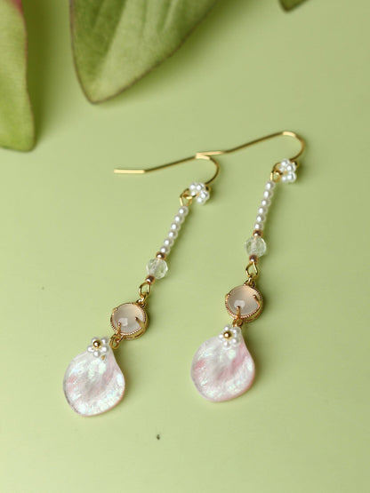 Pink Petal Earrings | Hanfu Jewelry
