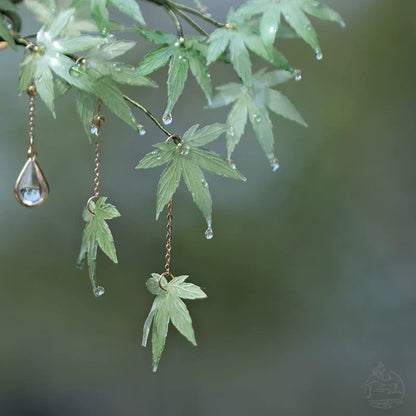 Mint Maple Hair Stick | Traditional Chinese Hair Accessory