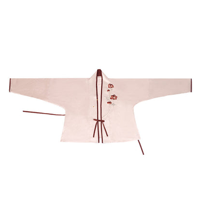 Song Dynasty Modern Hanfu Changgan Temple Beizi and Wrap Skirt - Lady Yu 虞美人 (Preorder)