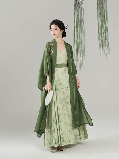 Song Dynasty Modern Hanfu - Pear Blossom Begonia 梨花海棠 (Preorder)