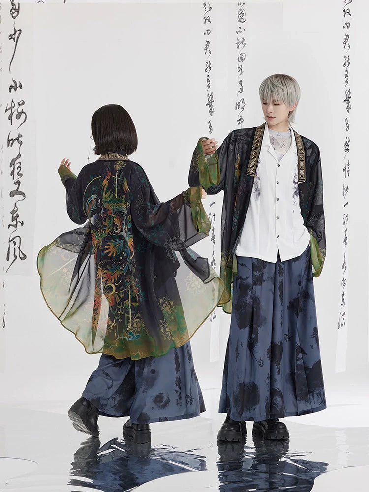 Bronze Finch Feather 青铜雀羽 - Printed New Chinese Style Sunscreen Jacket