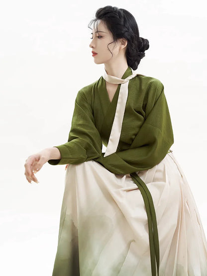 Chinese Blouse & Mamian Skirt Outfit | Twisted Tea 捻茶