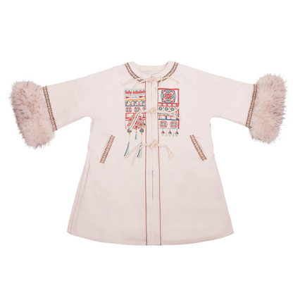 Ming Dynasty and Zhuang Ethnic Inspired Hanfu Crew Neck Jacket - Yunzhongge 云中歌