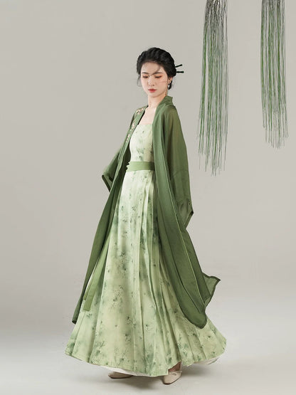 Song Dynasty Modern Hanfu - Pear Blossom Begonia 梨花海棠 (Preorder)