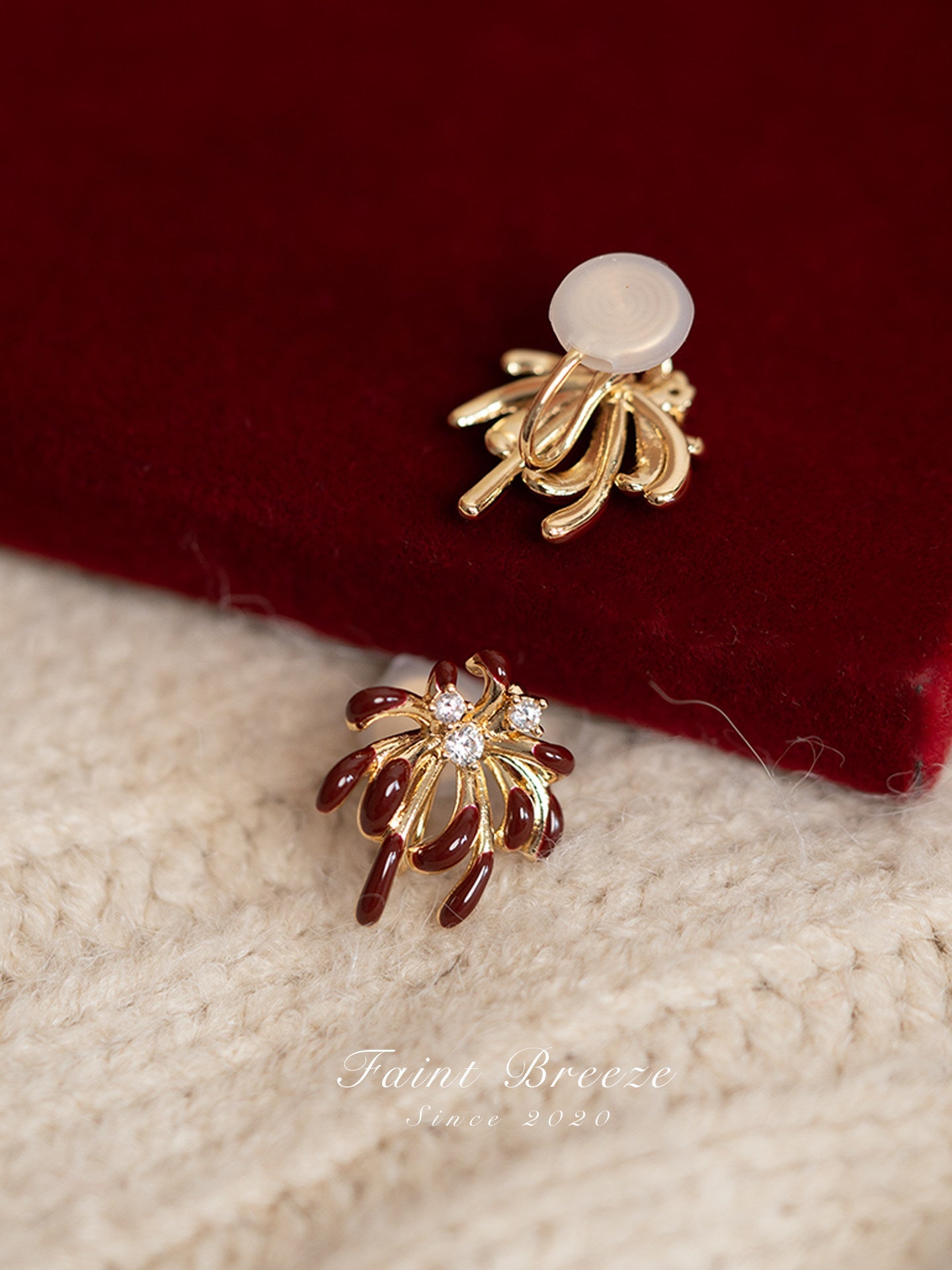 New Year's Festive Fireworks Stud Earrings | Hanfu Jewelry
