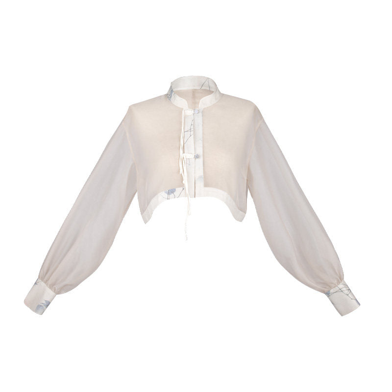Song Dynasty Modern Hanfu Changgan Temple Jacket and Pleated Skirt - Songjian 松间 (Preorder)