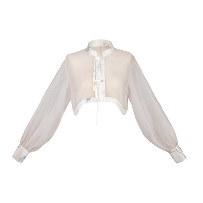 Song Dynasty Modern Hanfu Changgan Temple Jacket and Pleated Skirt - Songjian 松间 (Preorder)
