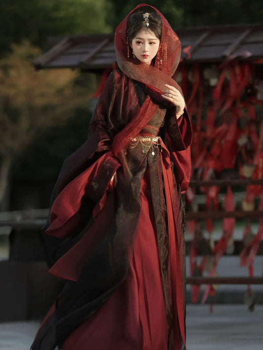 Wei Jin Dynasty Hanfu Robe | Yuji Lament 虞姬叹