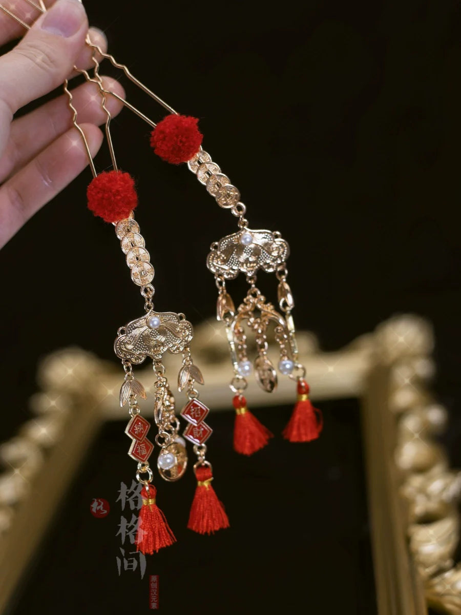 Hanfu Hair Accessories for Chinese New Year | Fortune Treasure
