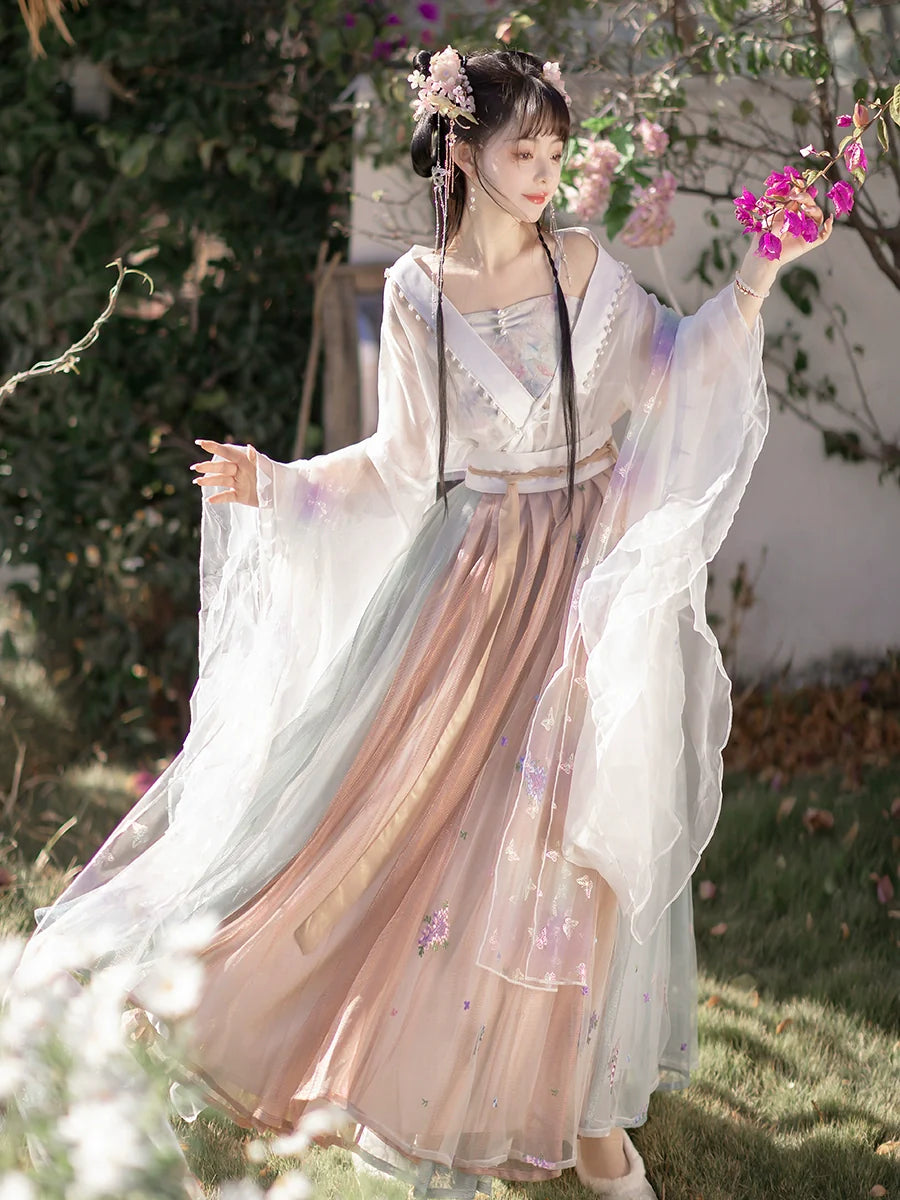 Wei Jin Dynasty Qiyao Ruqun Hanfu | Luo Shen 洛神