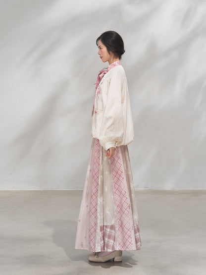 Powder Treasure | Xianxia Style Coat and Skirt Hanyuansu Outfit