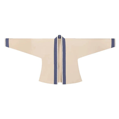 Song Dynasty Modern Hanfu Set with Winged Sleeve Top and Spiral Skirt - Begonia 海棠 (Preorder)
