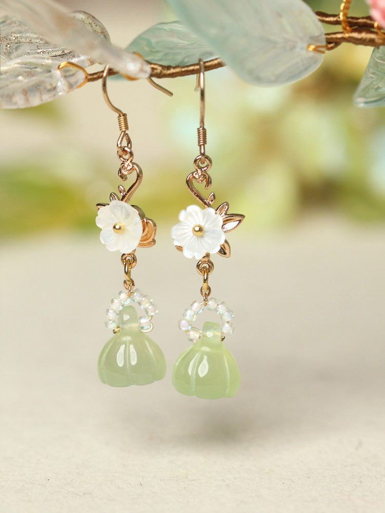 Lotus Pod Earrings | Hanfu Jewelry