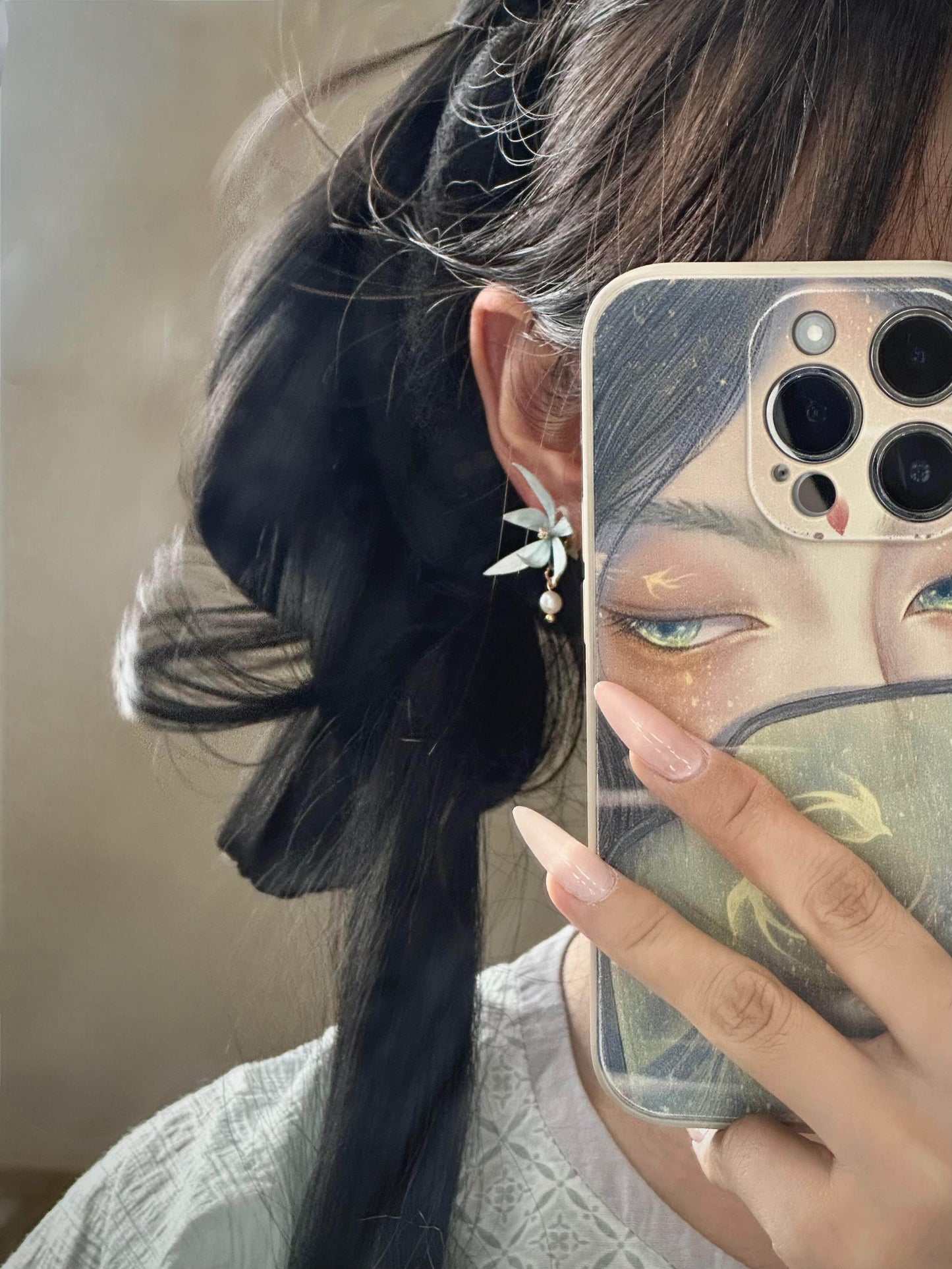 Blue Orchid Earrings | Hanfu Jewelry