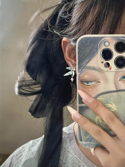 Blue Orchid Earrings | Hanfu Jewelry