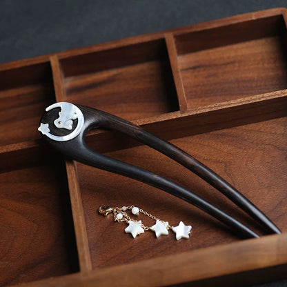 Moon Palace Jade Rabbit Hair Stick | Hanfu Hair Accessory