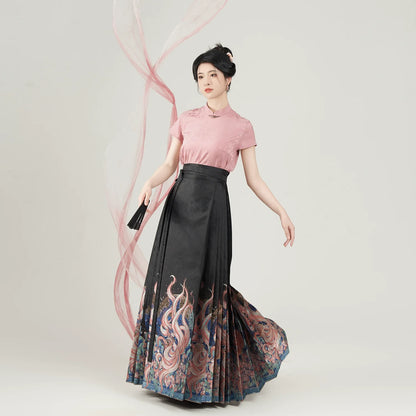 Chinese Blouse & Mamian Skirt Outfit | Nine Tails 九尾