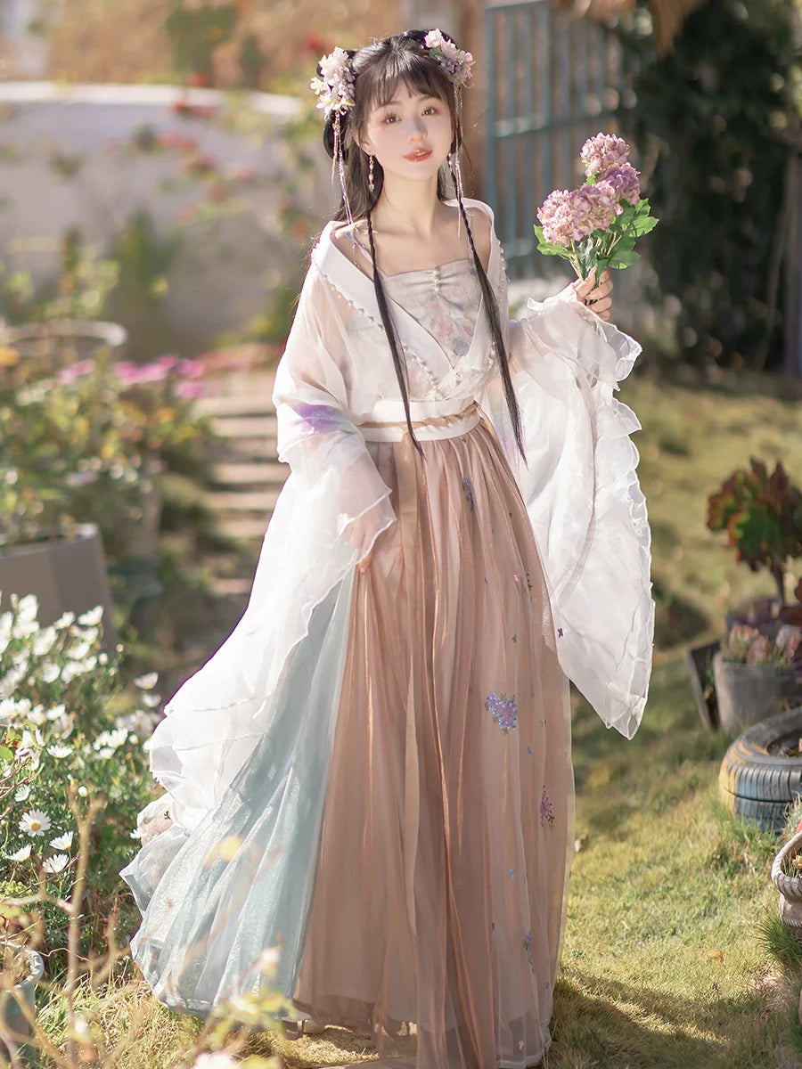 Wei Jin Dynasty Qiyao Ruqun Hanfu | Luo Shen 洛神