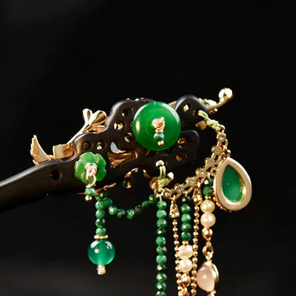 Gliding Peacock Hair Stick | Ancient Chinese Hair Accessory