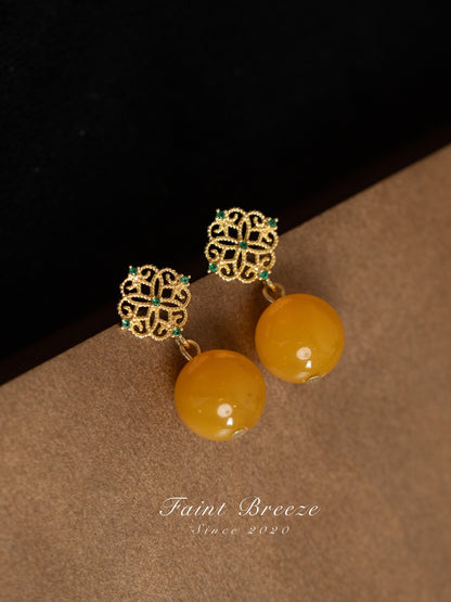 Oriental Autumn Foliage Earrings | Hanfu Jewelry