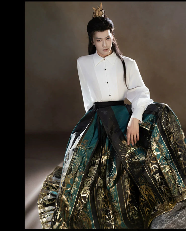 New Chinese Style Modern Hanfu Outfit - Sanxingdui 三星堆 (Preorder)