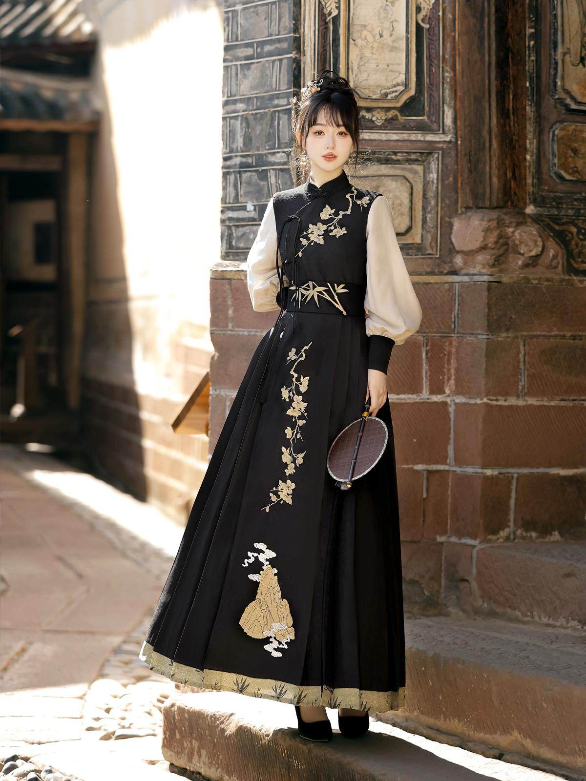 New Chinese Martial Arts Style Chivalrous Hanfu - Yunshan 云山