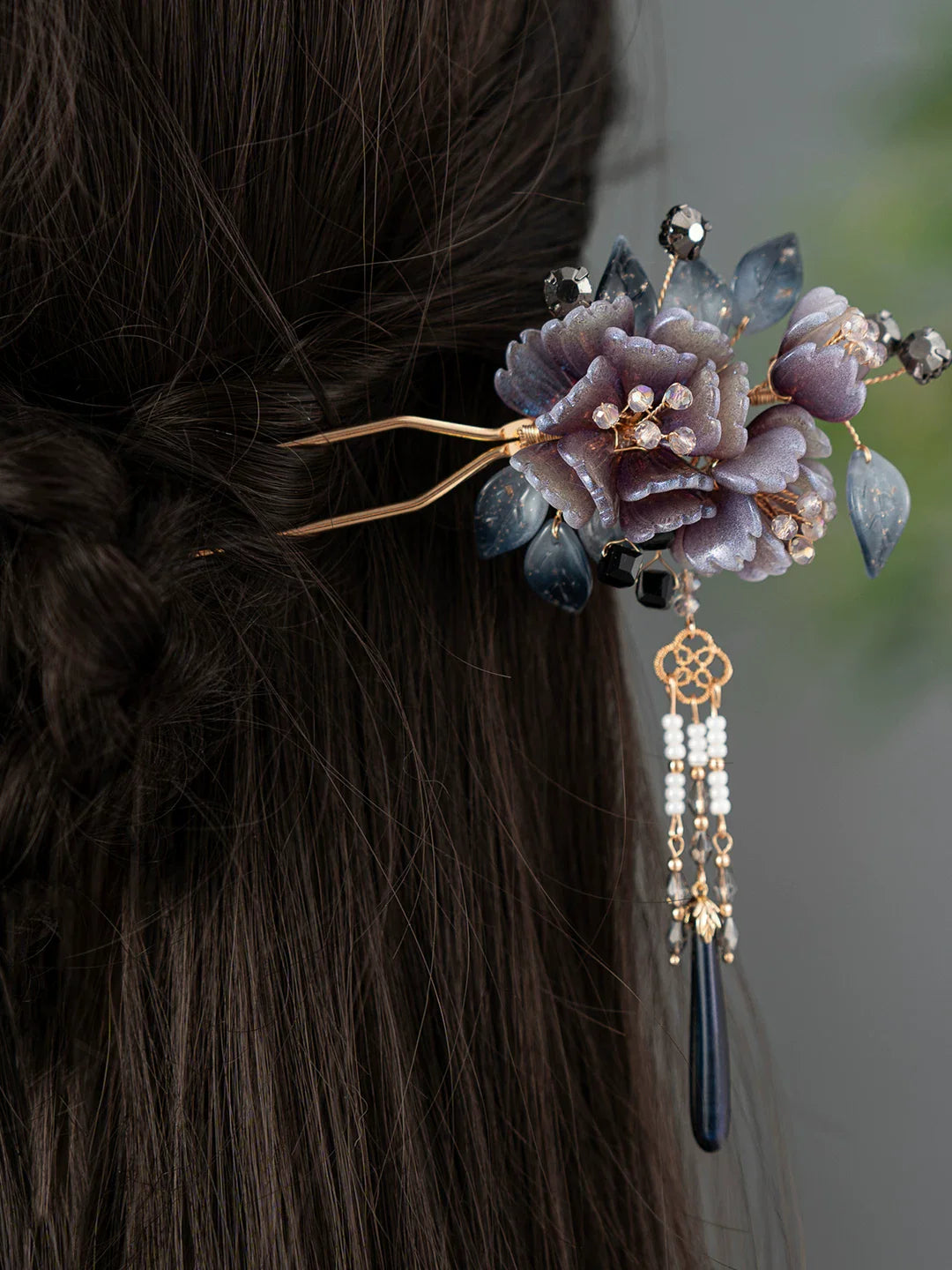 Ink Clouds Hair Stick  | Ancient Chinese Hair Accessory