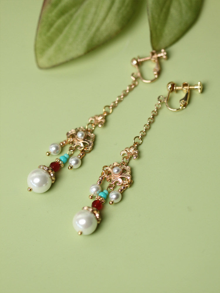 Gorgeous Tang Dynasty Earrings | Hanfu Jewelry