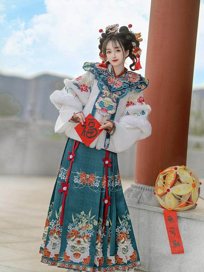 Ming Dynasty Chinese New Year Festival Hanfu | Yearly Lion Dance 舞狮年年
