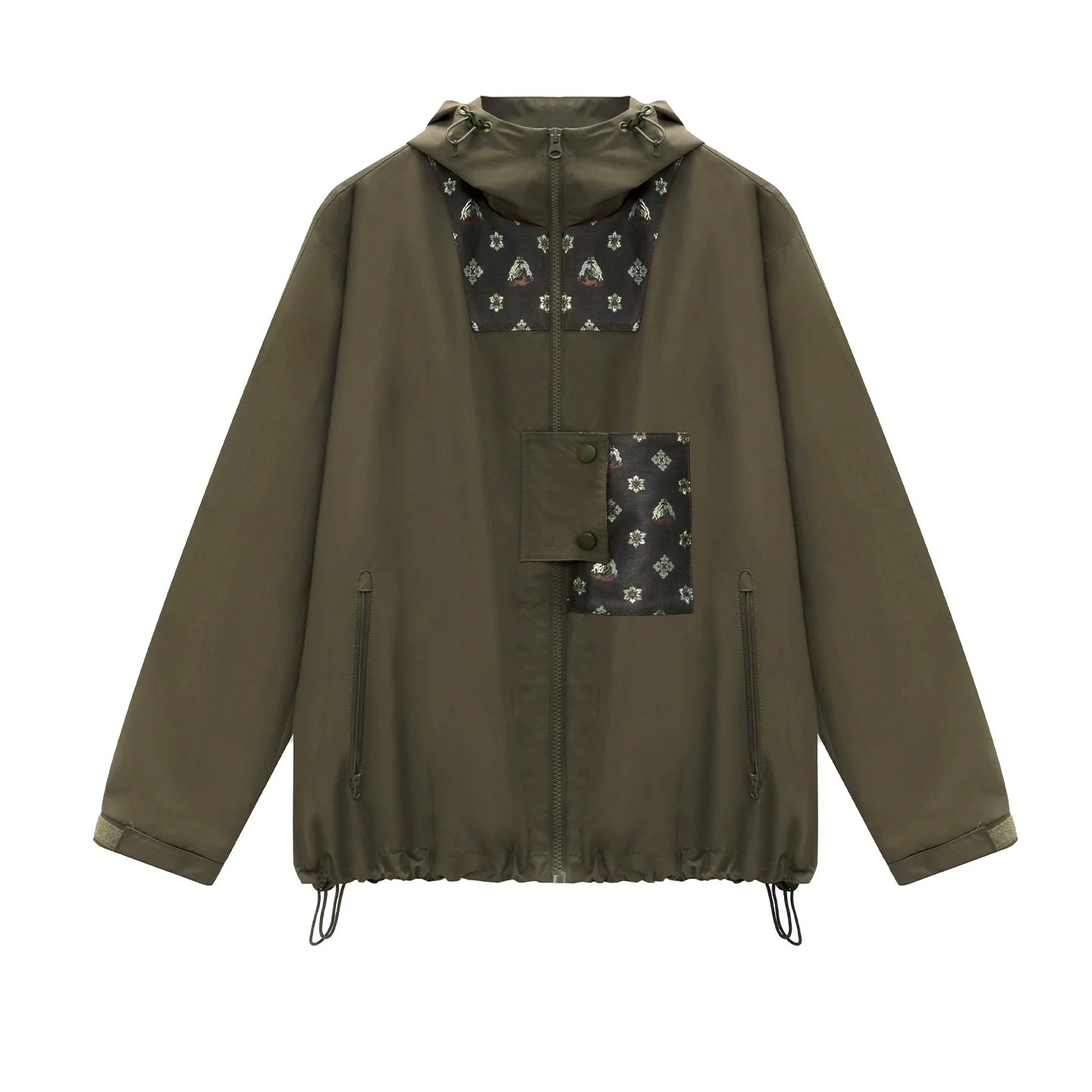 New Chinese Style Women Outdoor Hooded Jacket & Relaxed Straight-Leg Utility Pants - Guanchuanhai 观川海 (Preorder)