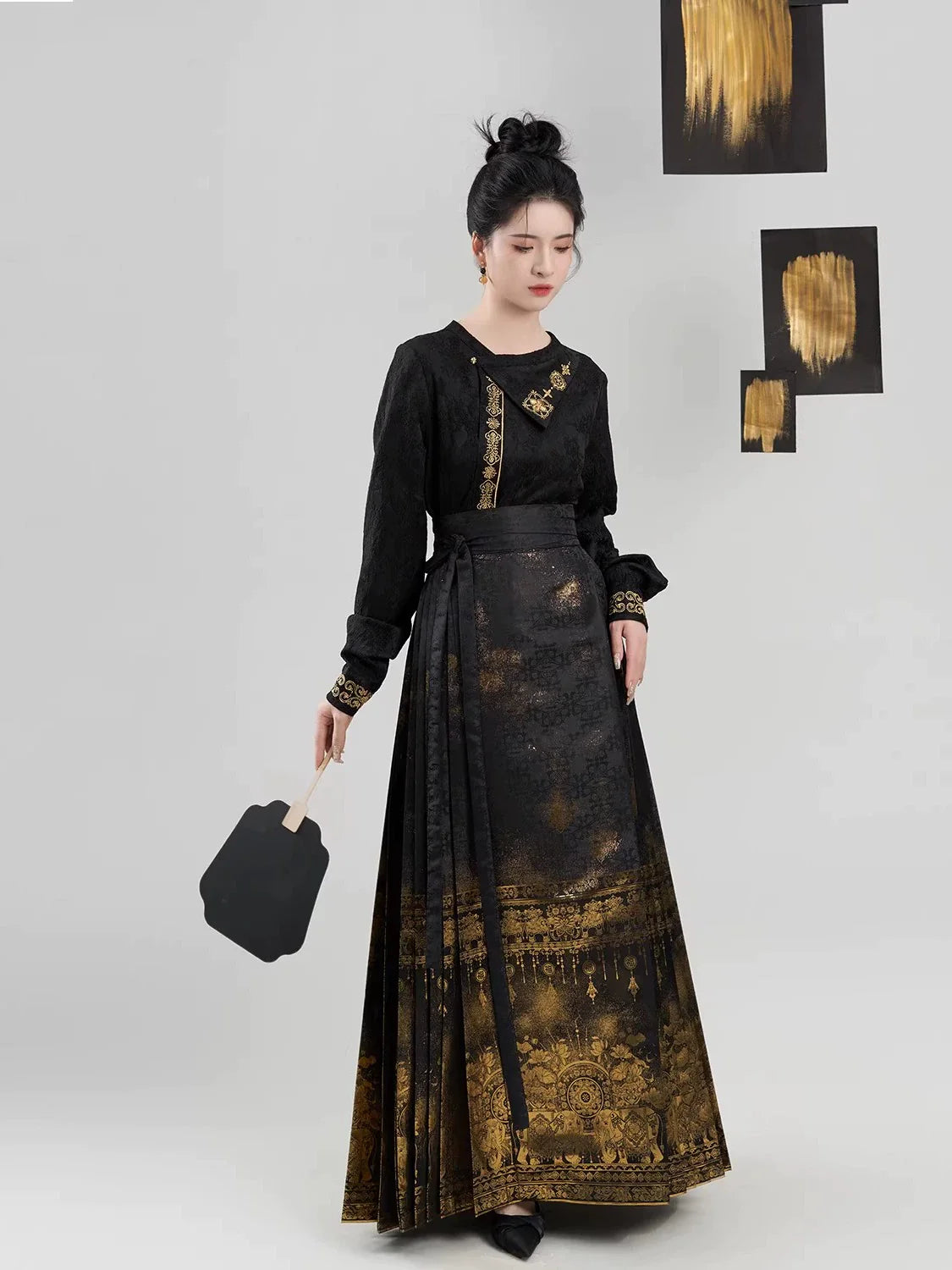 Ming Dynasty Modern Hanfu Mamianqun Outfit - Xixiang 喜象
