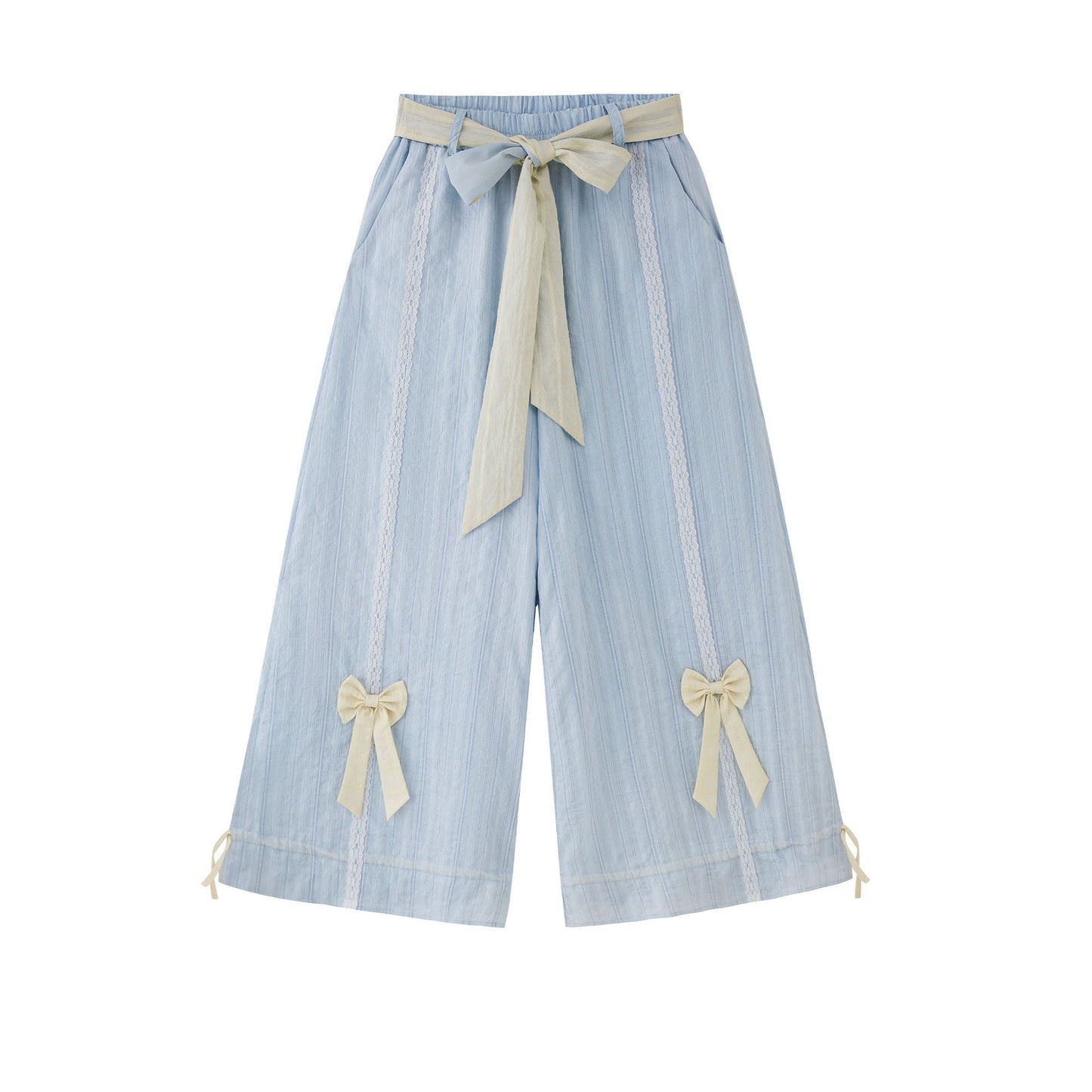 New Chinese Style Long Sleeve Top and Vest with Skirt or Wide Leg Pants - Butter 黄油可露丽