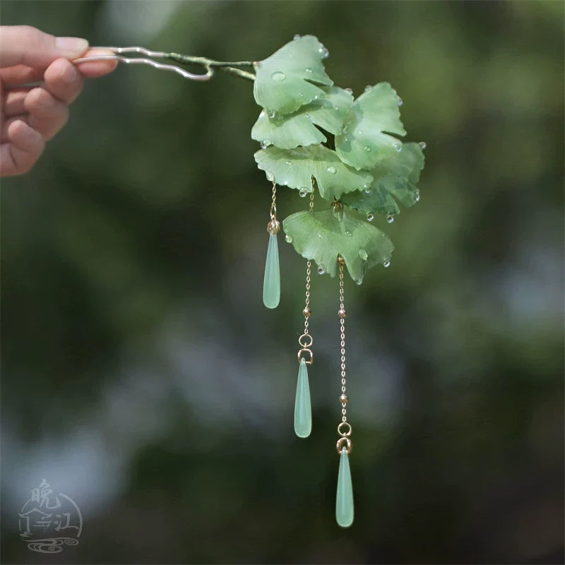 Ginkgo Leaves Hair Stick | Ancient Chinese Hair Accessory