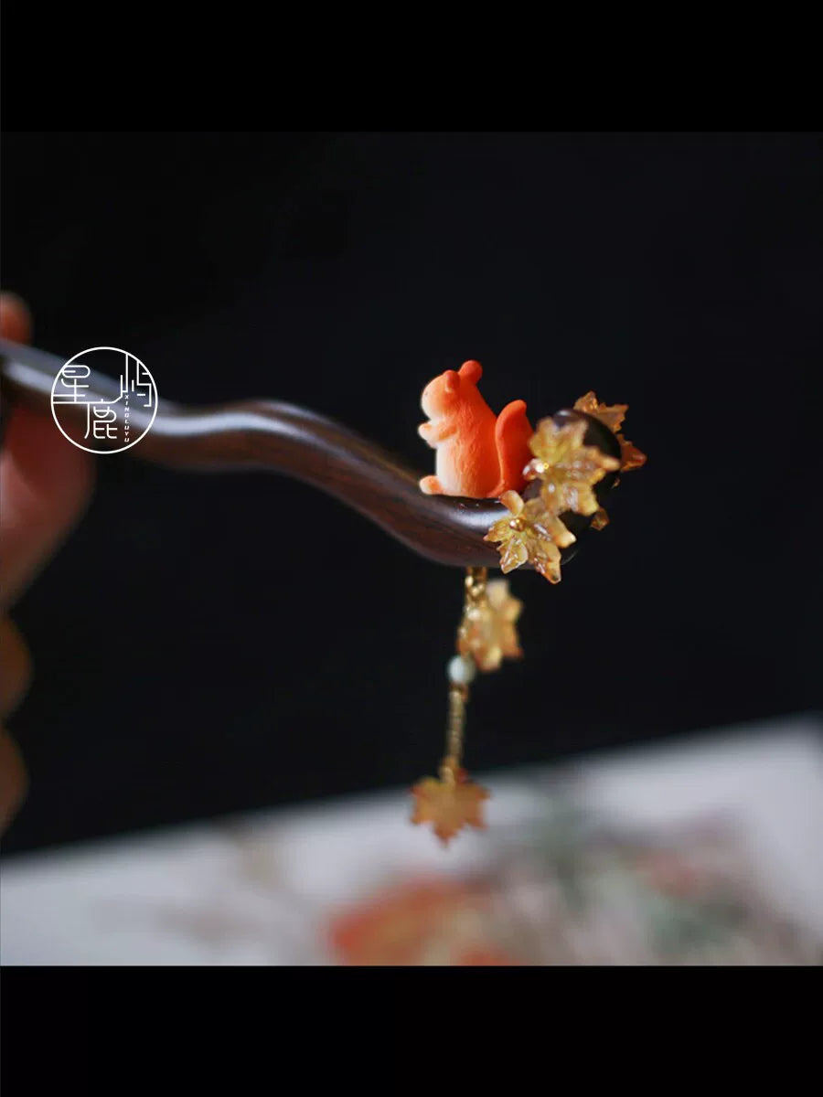 Squirrel Hair Stick | Traditional Chinese Hair Accessory