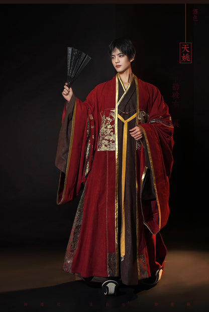 Tianyao | Ming Dynasty Cloak and Taoist Robe Hanfu Set