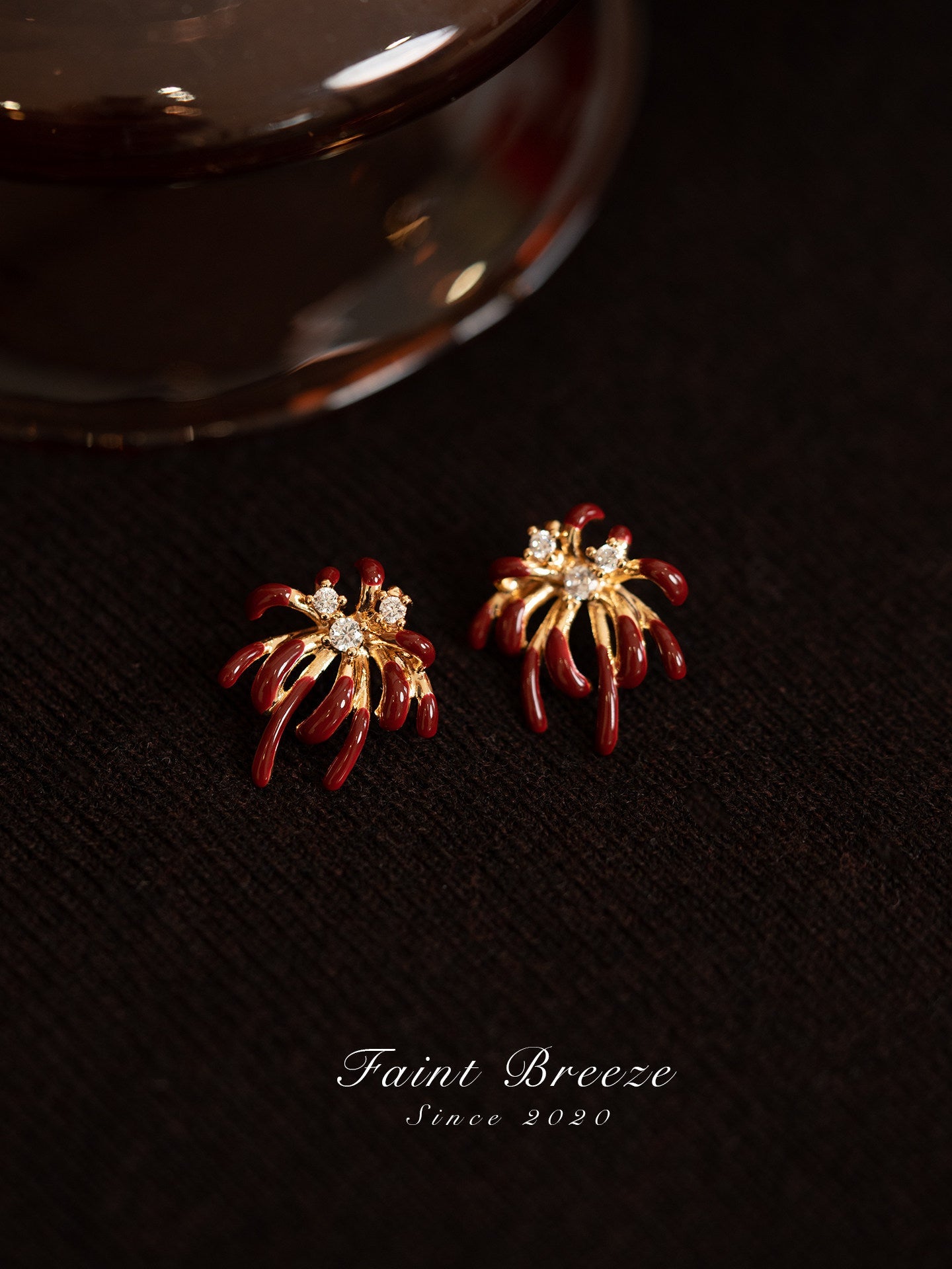 New Year's Festive Fireworks Stud Earrings | Hanfu Jewelry