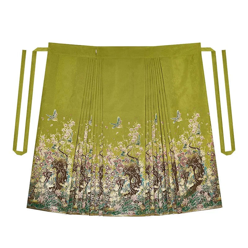 Chinese Blouse & Mamian Skirt Outfit | Fanhua Fu 繁花赋