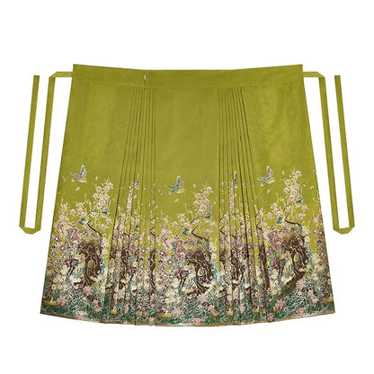 Chinese Blouse & Mamian Skirt Outfit | Fanhua Fu 繁花赋