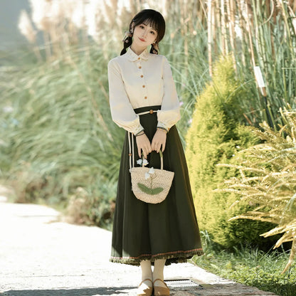 Xiangling 湘灵 - Modern Hanfu Daily Outfit