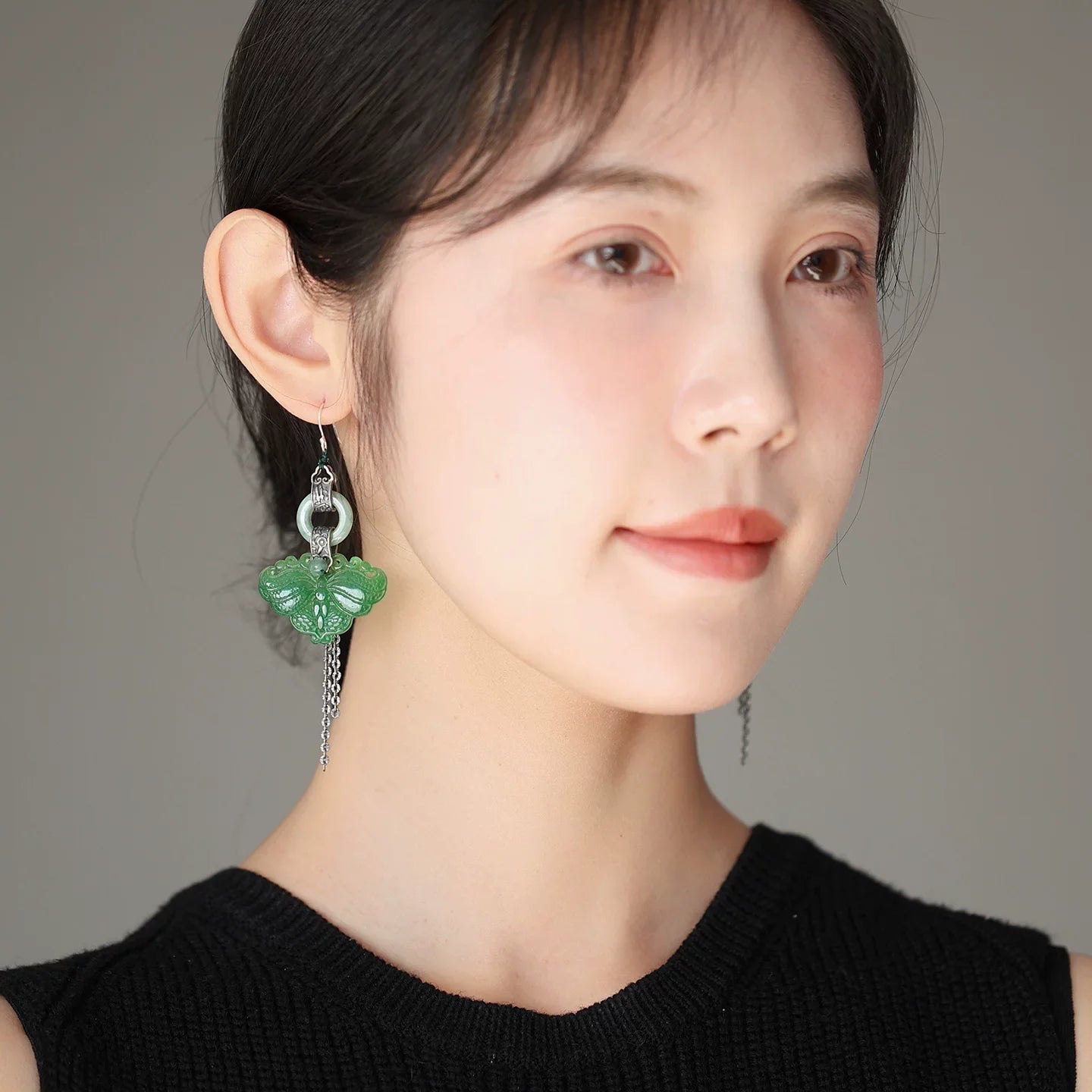 Jaded Butterfly Earrings | Cheongsam Jewelry