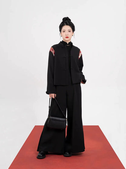 Ming Dynasty Modern Hanfu Mamianqun Outfit - Double Blessings 福鹿双全