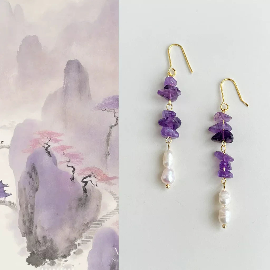 Mountain Mist Earrings | Hanfu Jewelry