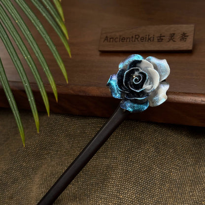 Dark Rose Hair Stick | Traditional Chinese Hair Accessory