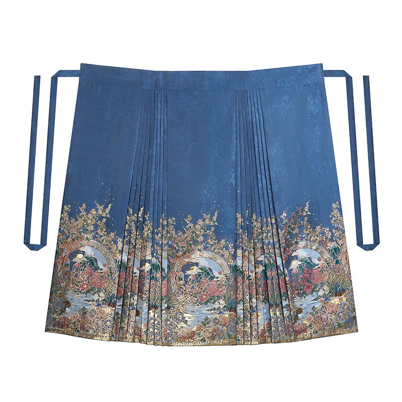 Chinese Blouse & Mamian Skirt Outfit | Mirror in the Water 水月镜花