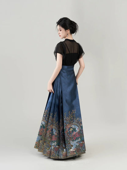 Chinese Blouse & Mamian Skirt Outfit | Mirror in the Water 水月镜花