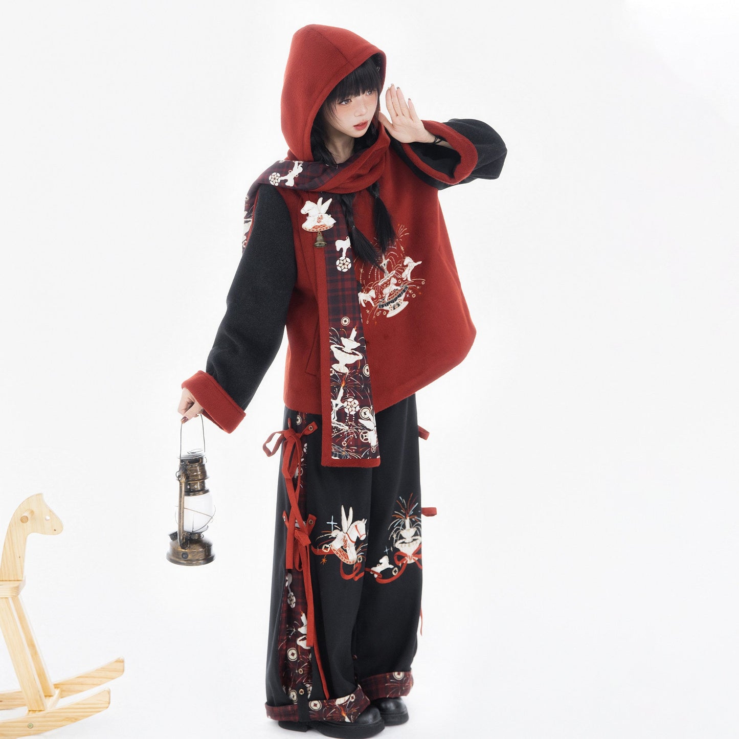 Modern Ming Dynasty Chinese New Year Festival Hanfu | Star Wish Pegasus 星愿天马