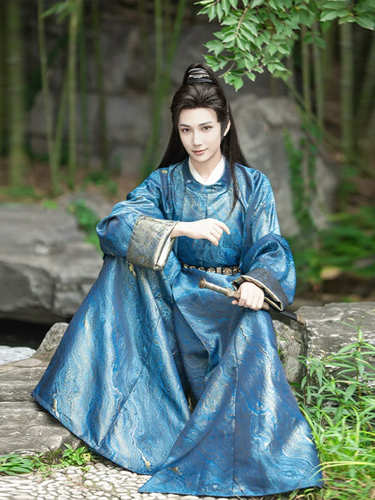 Tang Dynasty Round Collar Robe - Haiyan 海晏