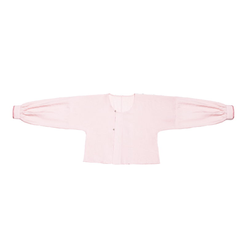Tang Dynasty Modern Hanfu Round Collar Top and Eight Panel Skirt - Tiffany Glaze 青釉染 (Preorder)