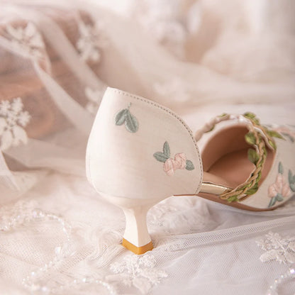Addison - Flower Vines Qipao Heels