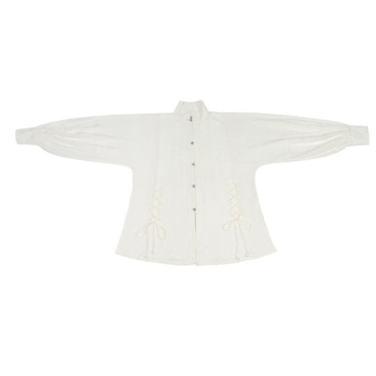 Tang Dynasty Inspired Wool Jacket with Shorts or Wrap Skirt - Winter Music 冬音 (Preorder)